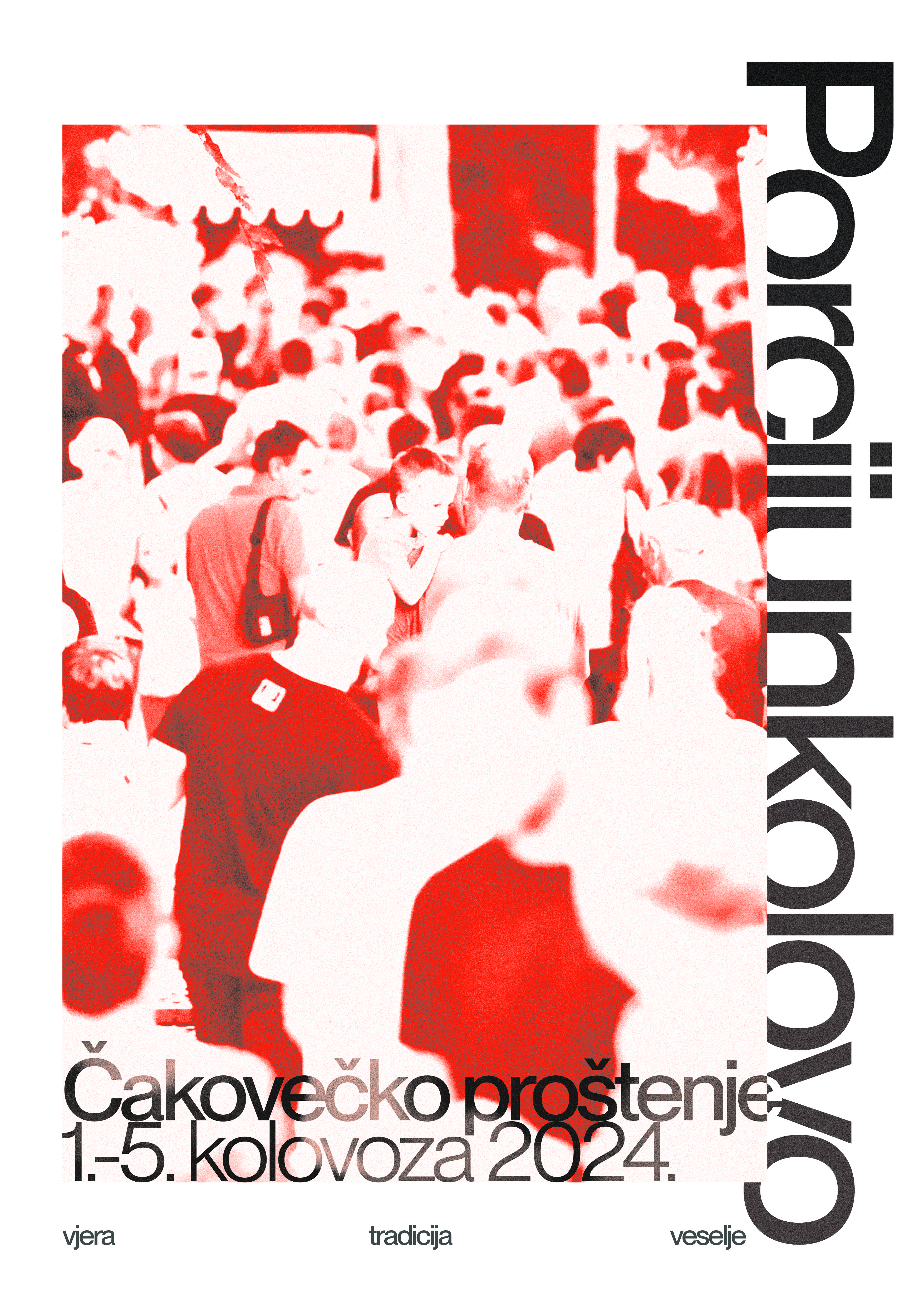 Konceptualan plakat za događaj Porcijunkolovo u Čakovcu